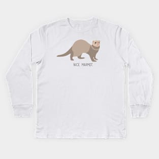 Nice Marmot Kids Long Sleeve T-Shirt